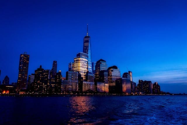 NYC: Harbor Skyline and NYC Lights and Statue of Liberty  - Photo 1 of 10